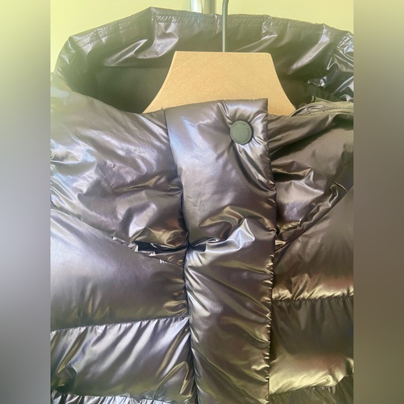 🔖L 12 BOGNER Ranja Oversized Hooded Metallic Insulated Ski Jacket Purple - Picture 5 of 16